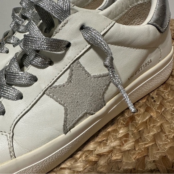 Vintage Havana Lucy Star Sneakers Women's 7 White Leather Shoes - Picture 4 of 9